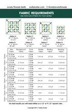 Load image into Gallery viewer, Evergreen quilt yardage requirement
